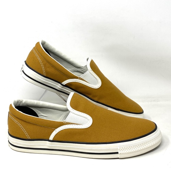 Converse Other - Converse Ctas Slip On Low Canvas Light Brown Men’s Sneakers Custom 171852C-BrBW